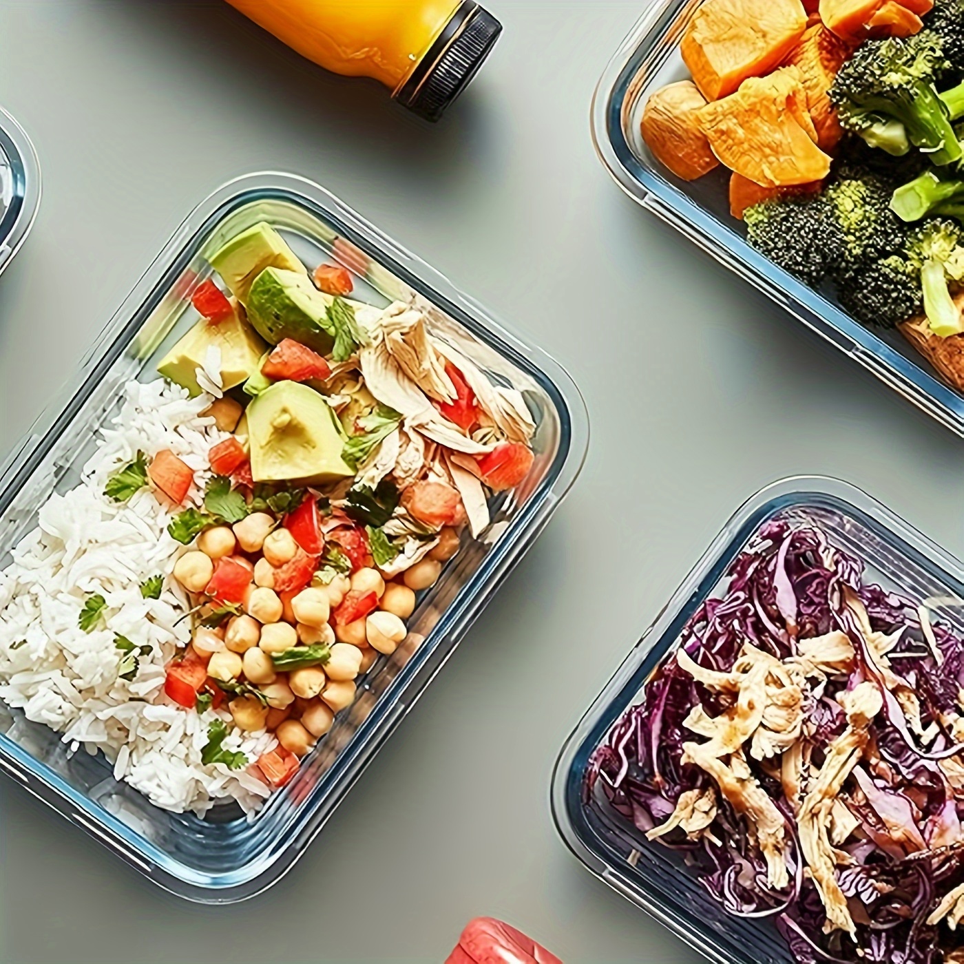 12pcs glass meal prep containers food storage containers with lids airtight glass lunch boxes microwave oven freezer and dishwasher safe Product details 4