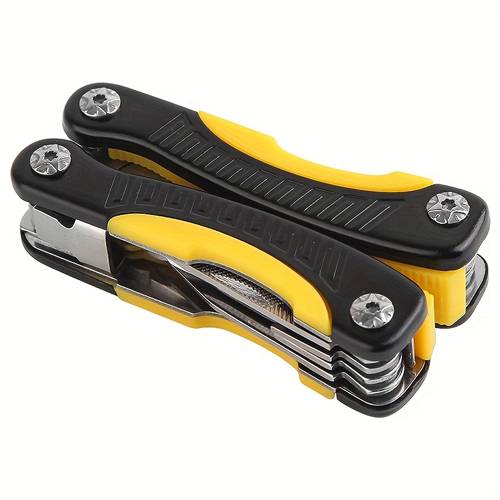 item picture 11 in 1 multifunctional folding tool pliers portable edc design with serrated blade bottle opener screwdriver and pliers integrated tools sturdy and reliable suitable for outdoor survival car repair etc stylish