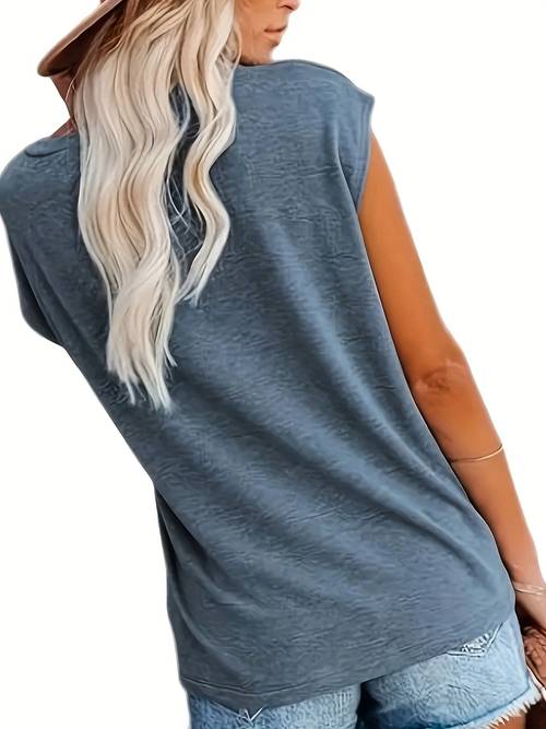 2 pack womens summer v neck top loose and casual printed t