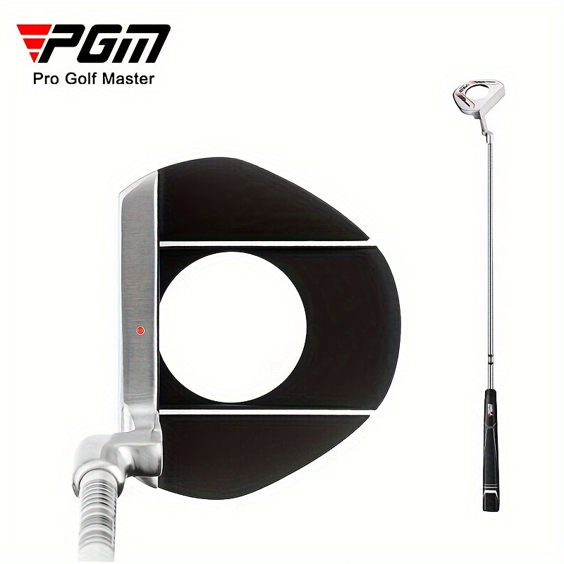 pgm golf putter semi circular ball picking function putter anti slip   stainless steel head with aiming line stainless steel shaft material low center of gravity and picking ball function details 22