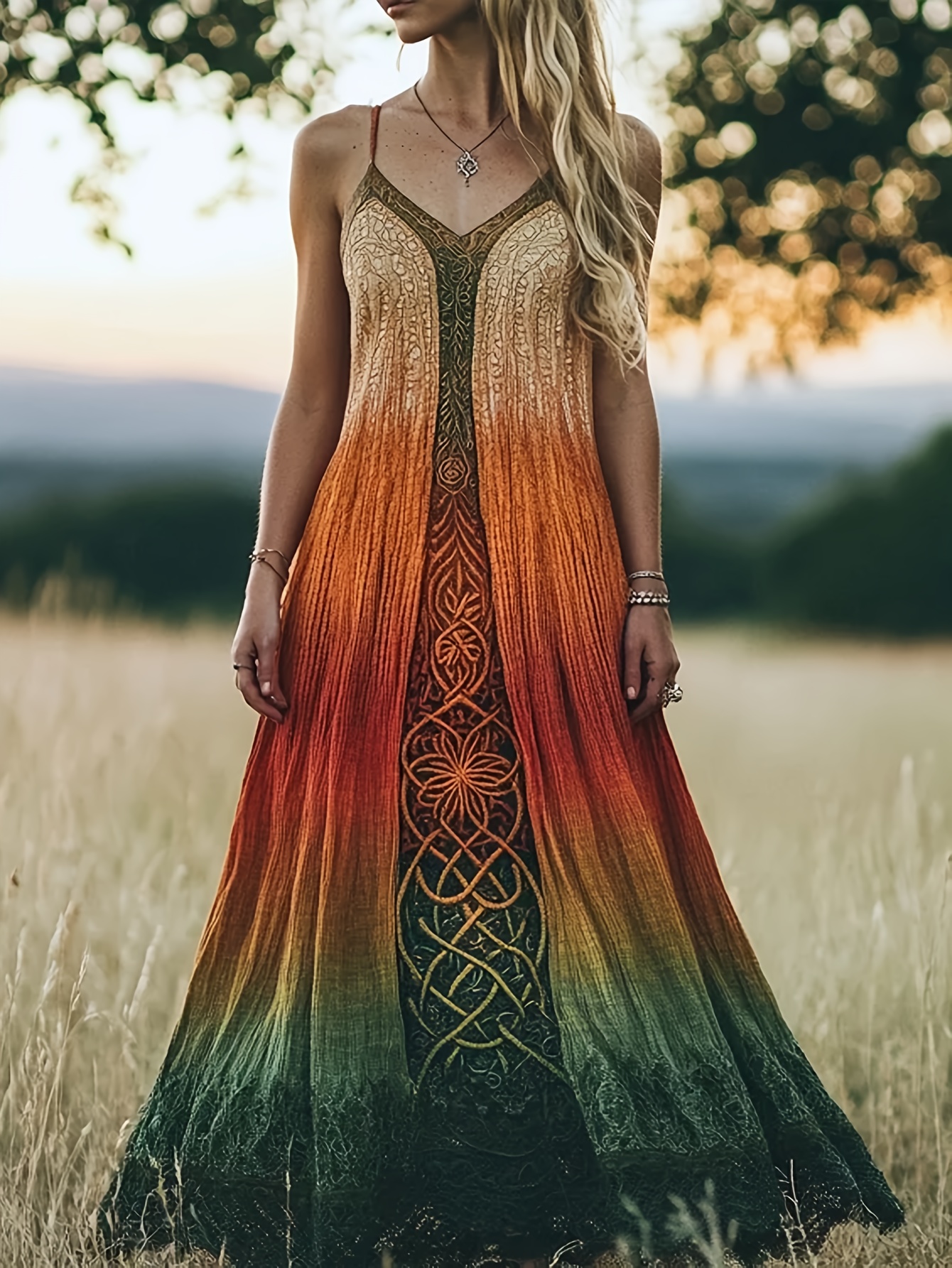 long dress for wedding guest with sleeves Eira main image 0