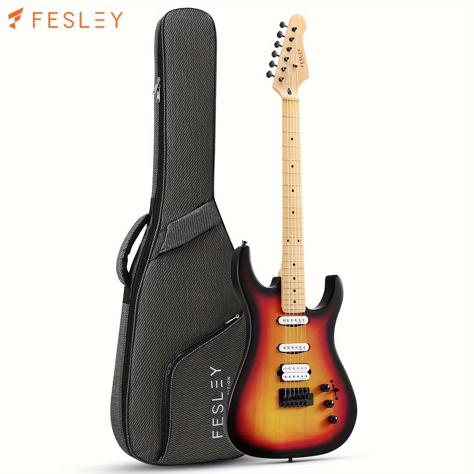 Electric Guitar Solid Full size Electric Instrument Black - Temu