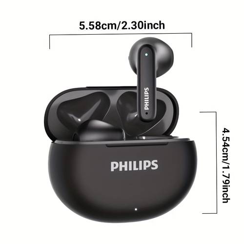 the touch control function for philips wireless noise canceling headphones panoramic sound effect open headband design support for usb charging type c charging interface suitable for sports and daily use wireless headphones fashionable
