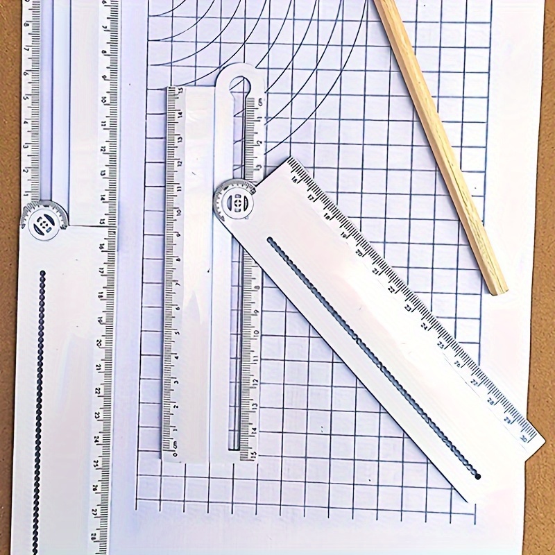 

Simple Style Stationery Supplies 30cm Angle Rectangle Ruler Protractor Drawing Tool Compass Parallel Ruler