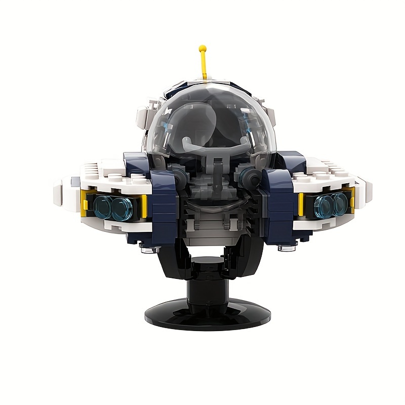 308pcs Sea Moth Model Building Blocks Toy Gray ABS Plastic Ideal Gift