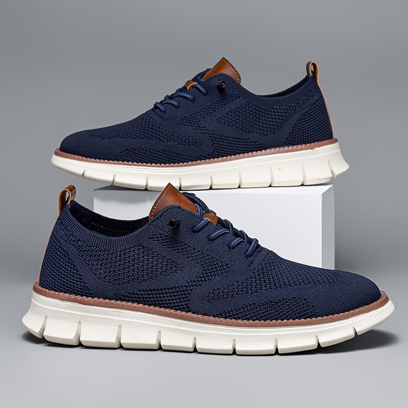 Men'S Trendy Knitted sneakers for Running, Lightweight And Breathable with a Soft Sole, Suitable for All Seasons, Easy And Stylish Men'S Footwear
