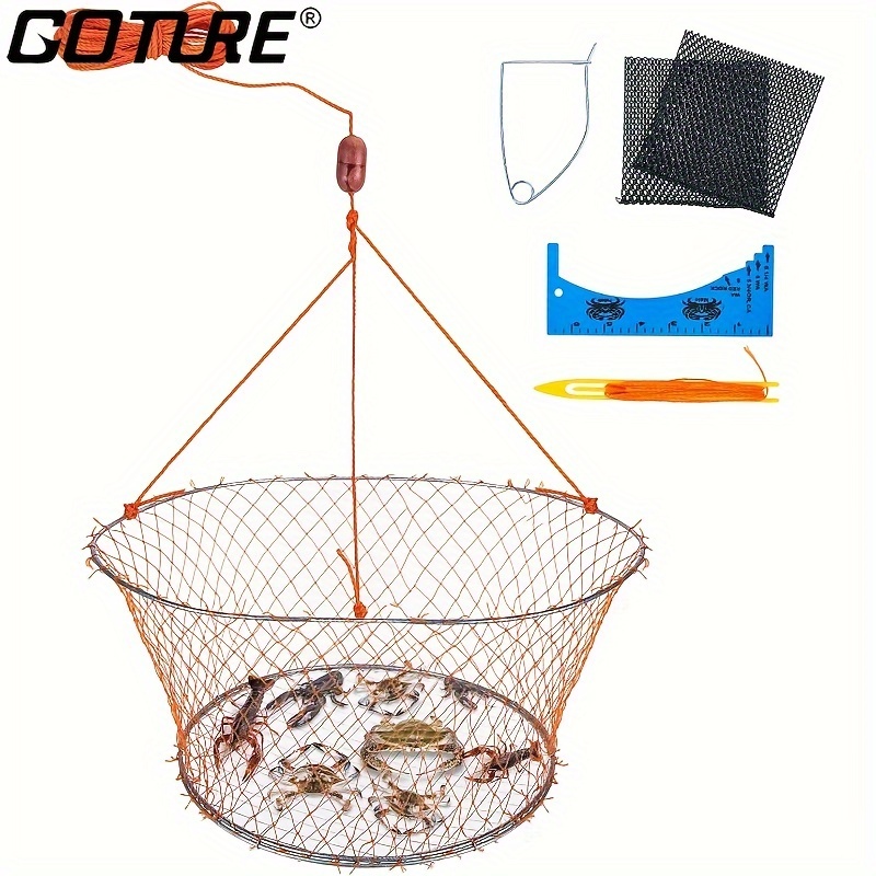 Piège à crabes pliable pour l'aquaculture, piège à homards carré, cage à crabes
