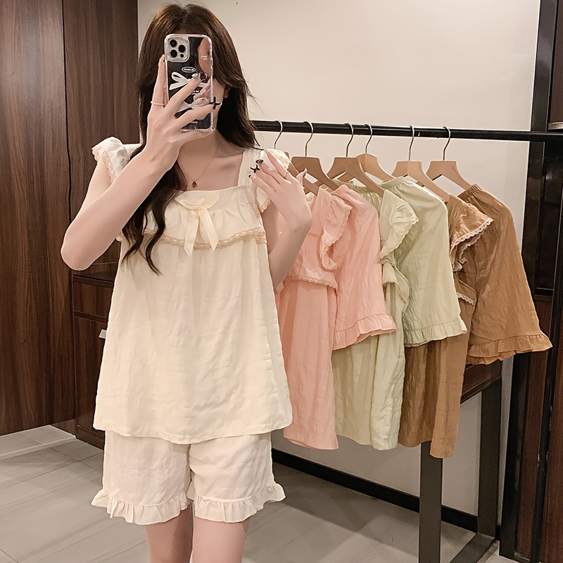 Check out this * Style of Youth Home Clothes Summer Thin Girls Sling  Sleeveless Pajamas Sweet * Wind Summer Breathable Sweat on Temu. Shop *  trends. * * like other kids' fashion products.