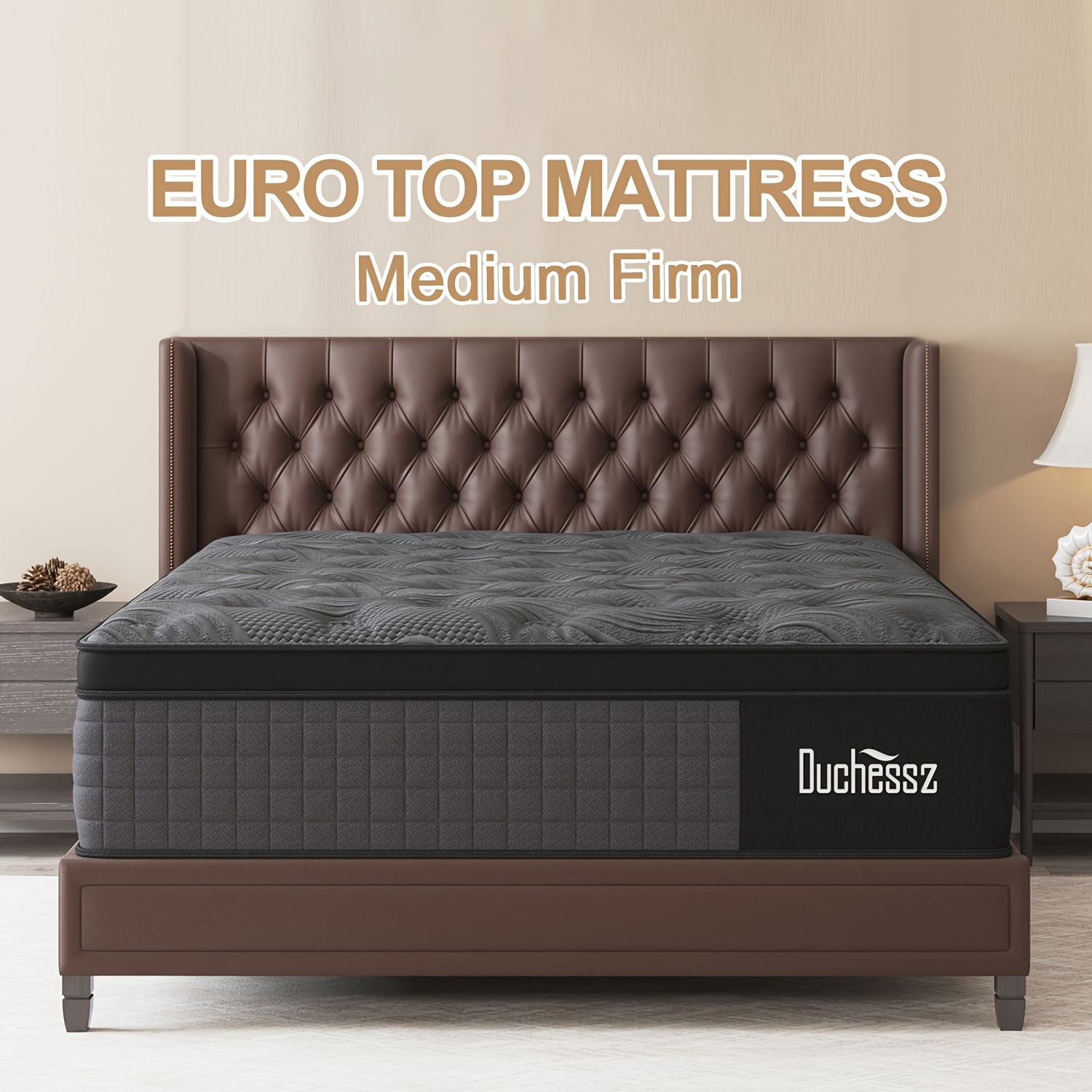 TEMU 9/12" Twin Full Queen King Size Gel Memory Foam Mattress, Mattress In A Firm