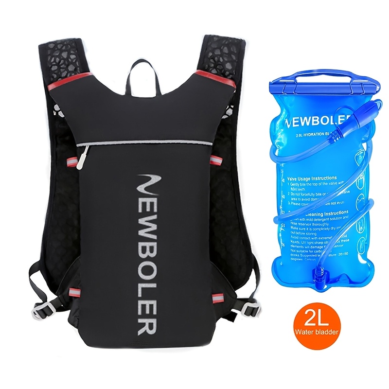 Newboler Additions Sold Separately Running Backpack 5l With Water Bag Soft Water Bottle Outdoor Hydration Backpack Marathon Running Bicycle Backpack With Water Bottles, Water Jars, Water Bags