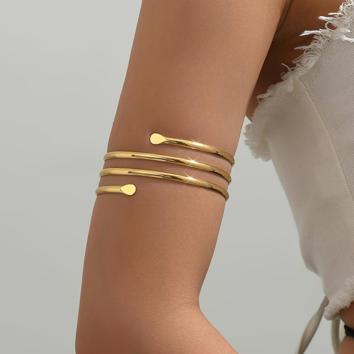 Bohemian Wrap Arm Cuff Stainless Steel Bracelet