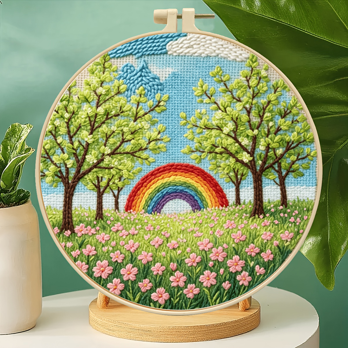 Rainbow Spring Handcraft Material Pack Embroidery Kit