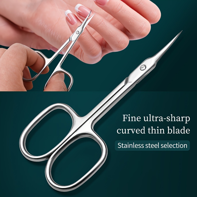 

Stainless Steel Straight Beauty Scissors For Facial Hair, Manicure, Nail, Moustache, Eyebrow, Eyelash, Nose, Ear, Cuticle And Dead Skin