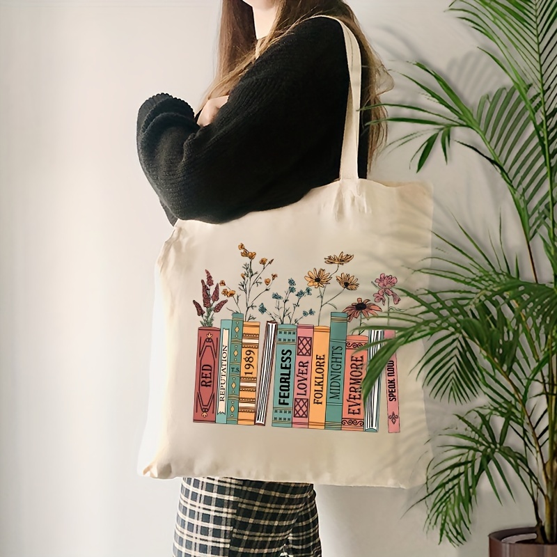 

Ts Album Tracks Canvas Tote Bag - Fashionable Shoulder Bag For Daily , Shopping & Travel | Lightweight, Foldable & With | Perfect Gift For Ts Fans