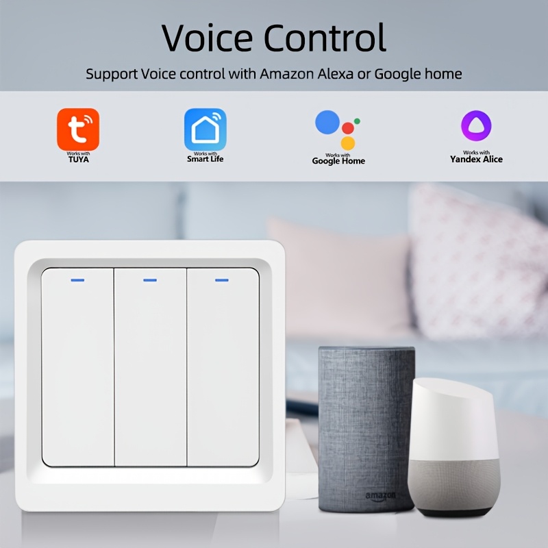 4ghz wifi smart light switch wall touch switch eu standard