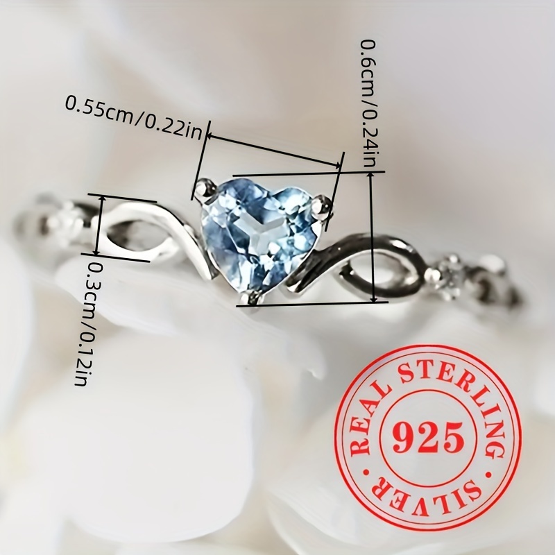 Heart Gemstone Engagement Ring for Weddings