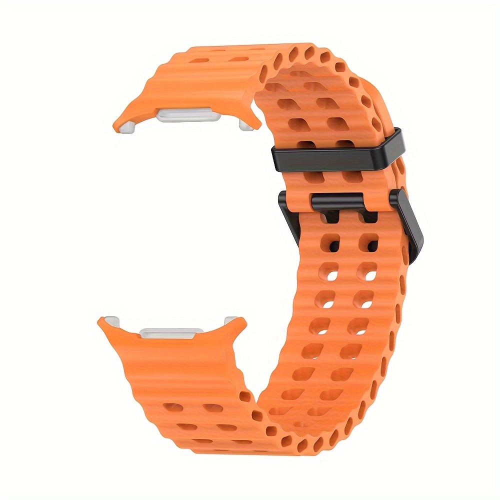 TEMU Silicone Smartwatch Bands Compatible With Ultra - , Breathable Sport Wristband, Adjustable Soft Strap For Fitness &