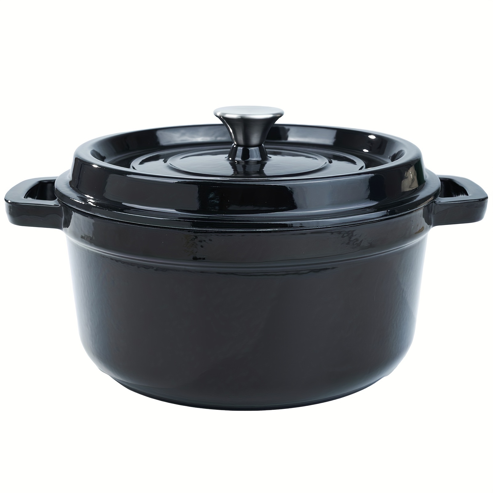 TEMU 6.5 Quart Enameled Cast Iron Dutch Oven Pot With Lid, Dual Handle For Bread Baking, Pre- Cookware, Heavy-duty, Oven To 500° F, & Applicable All Cookings
