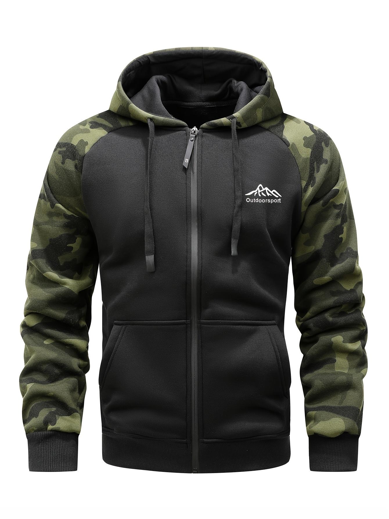 nike camouflage zip up hooded shirts & tops