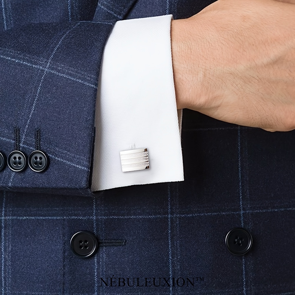 

Gift And Premium Embossed Rectangle Cufflinks | French Cufflinks | Cufflinks For /// (2pcs)