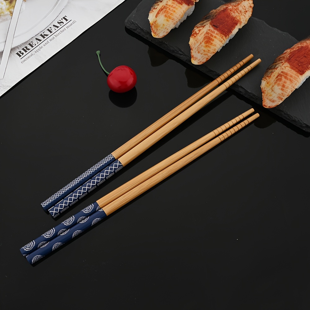 Wiederverwendbare Essstäbchen Im Chinesischen Stil – 6 Paar, Mit Geschenkbox, Rutschfest