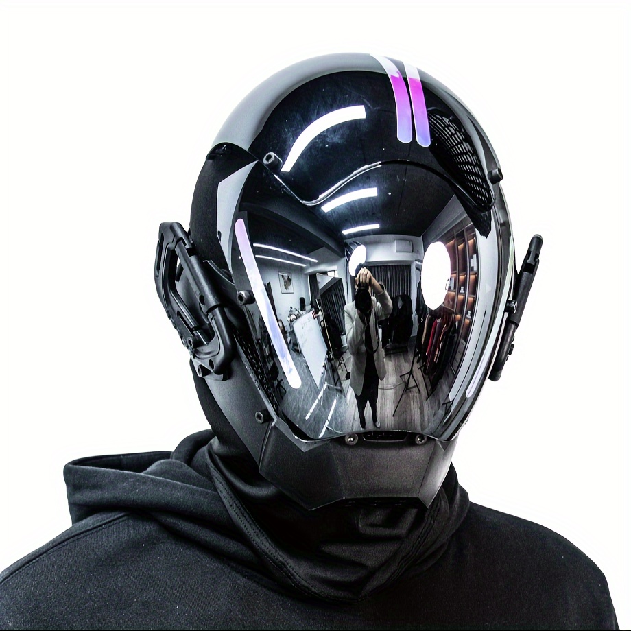 Gas Mask Cool Dot Helmets Motorcycle Helmet Mask With Windproof