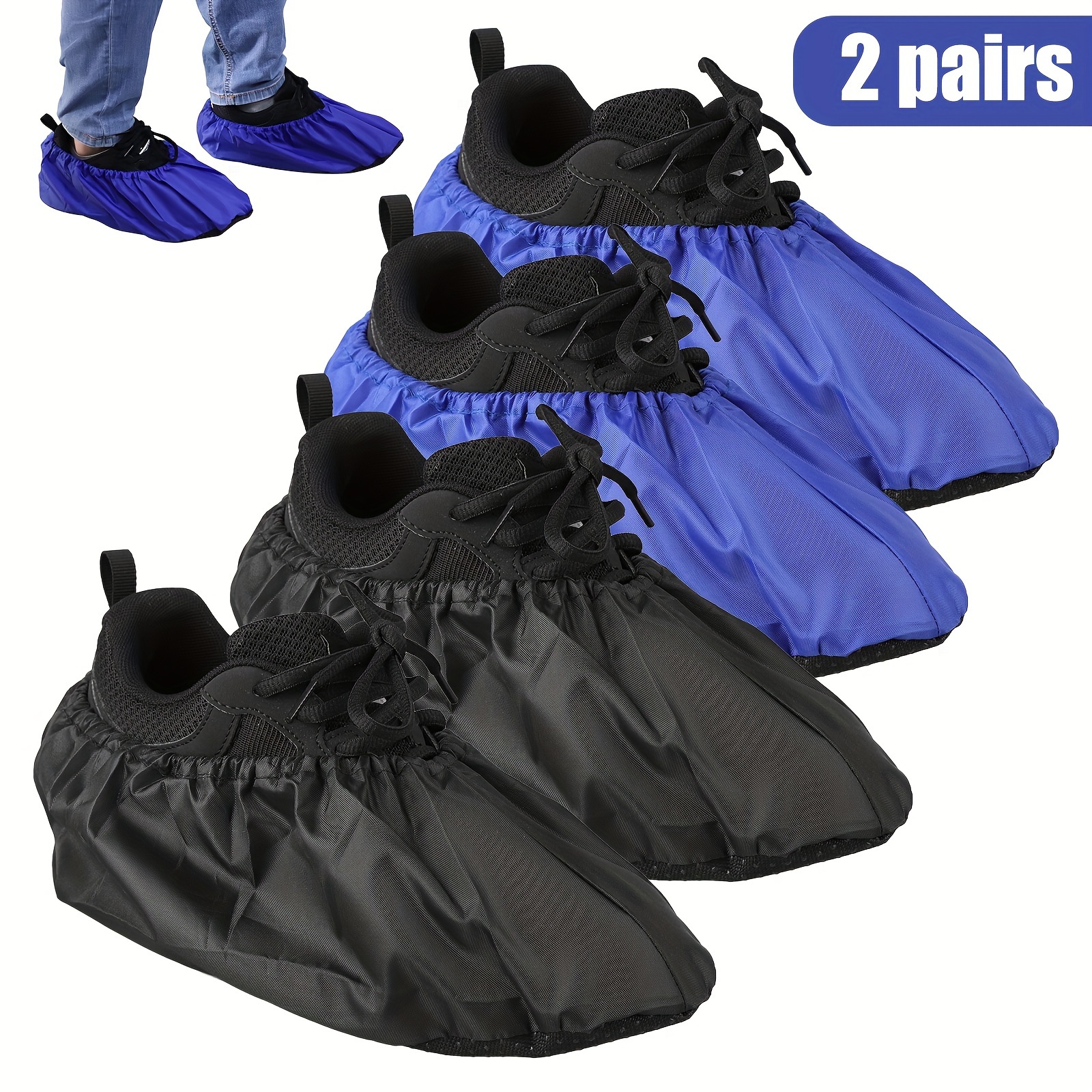 Shoe Covers, Washable Reusable Non-slip Overshoes Booties, For Different Clean Places, Gardens, Offices