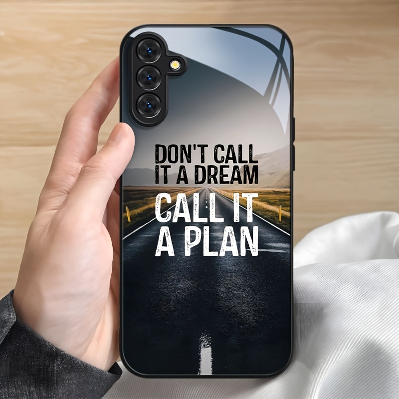 TEMU Phone Case: Positive Energy Frame Glass Phone Case For Galaxy A04, A04s, A06, A13, A14, A15, A16, A22, A23, A24, A25, A32, A33, A34, A35, A52,