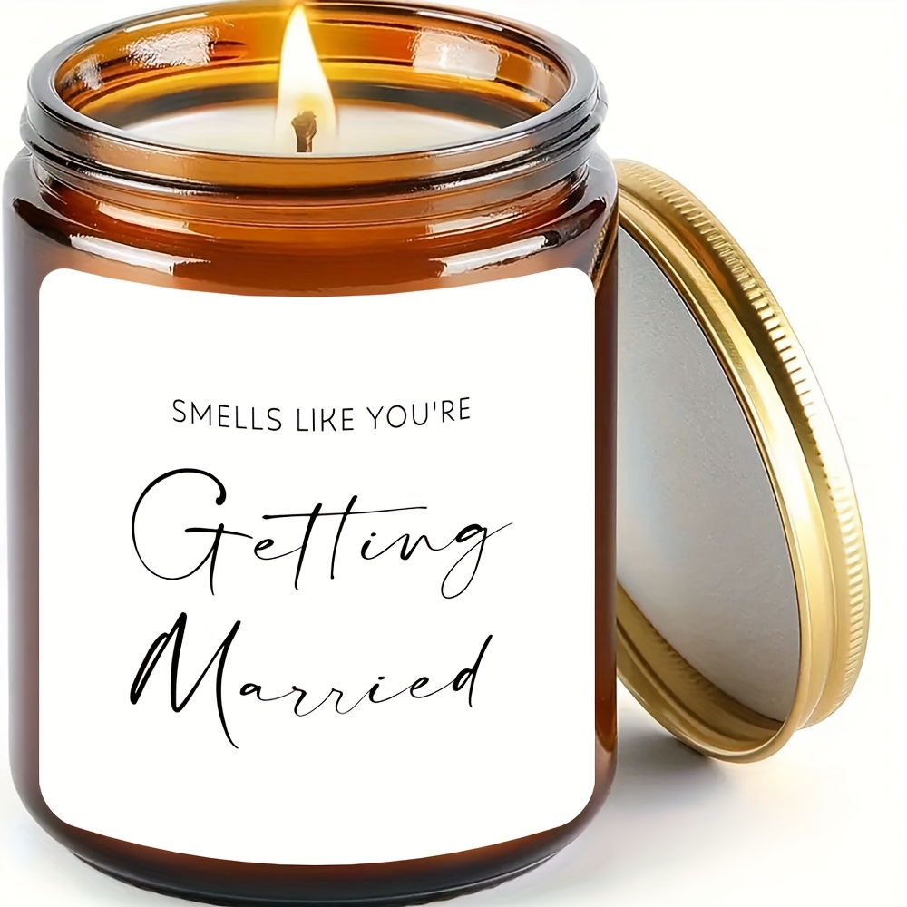 6 Funny Engagement Gifts, Waterproof And Sunscreen Paper Candle Sticker Labels, Perfect As Humorous Bridal Shower Gifts, Bachelorette Party Favors, Or Additions For New Couples