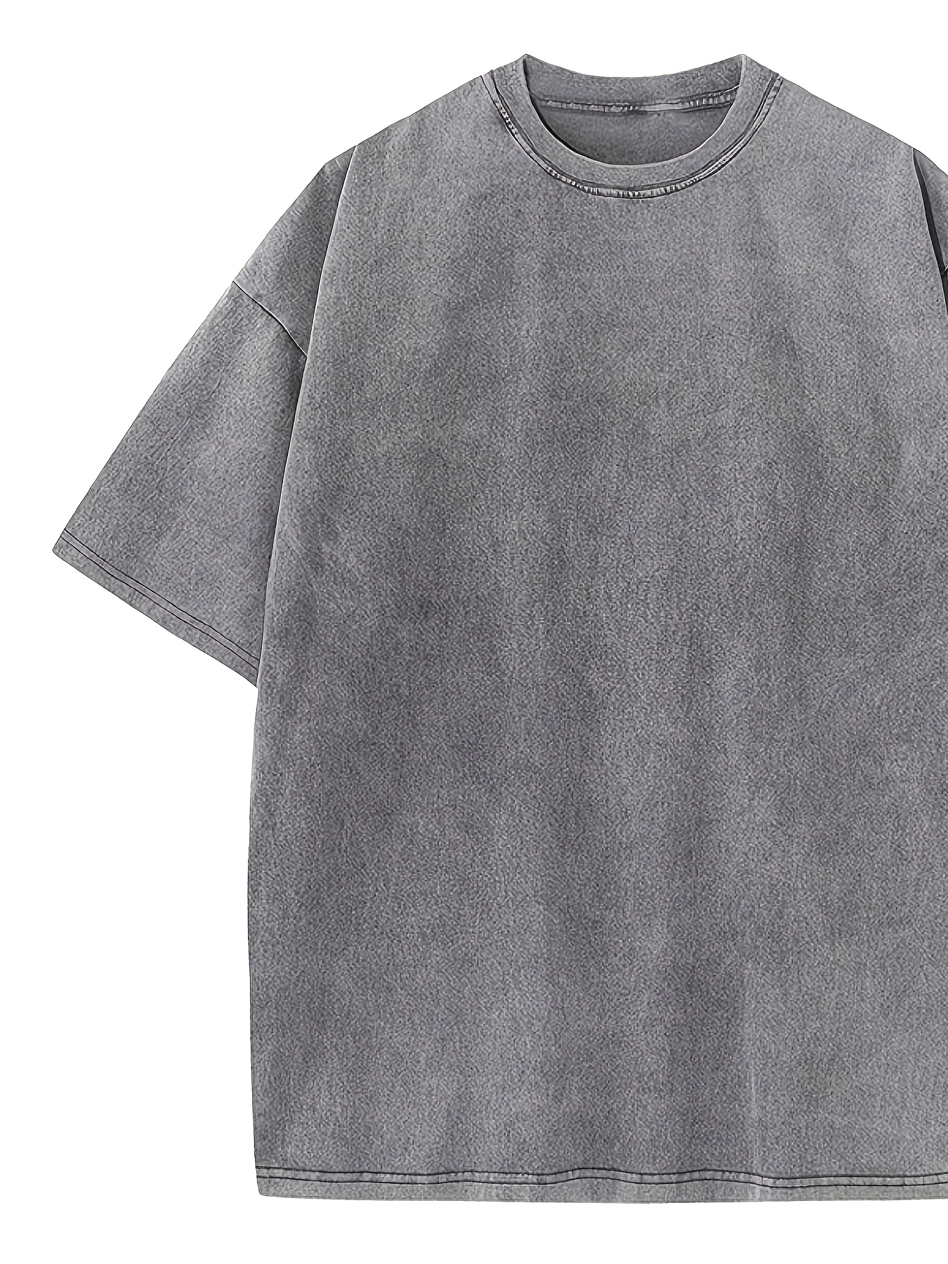 vintage style 100% cotton acid wash t shirt set oversized