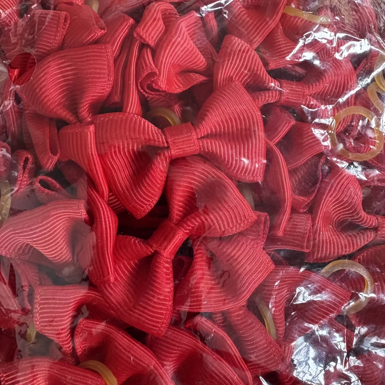 TEMU 45pcs Solid Color Small Bow Pet Dog Headband