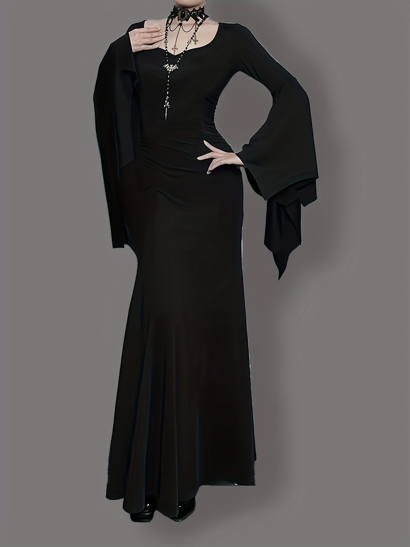 womens elegant gothic party dress long formal evening gown - Temu Oman