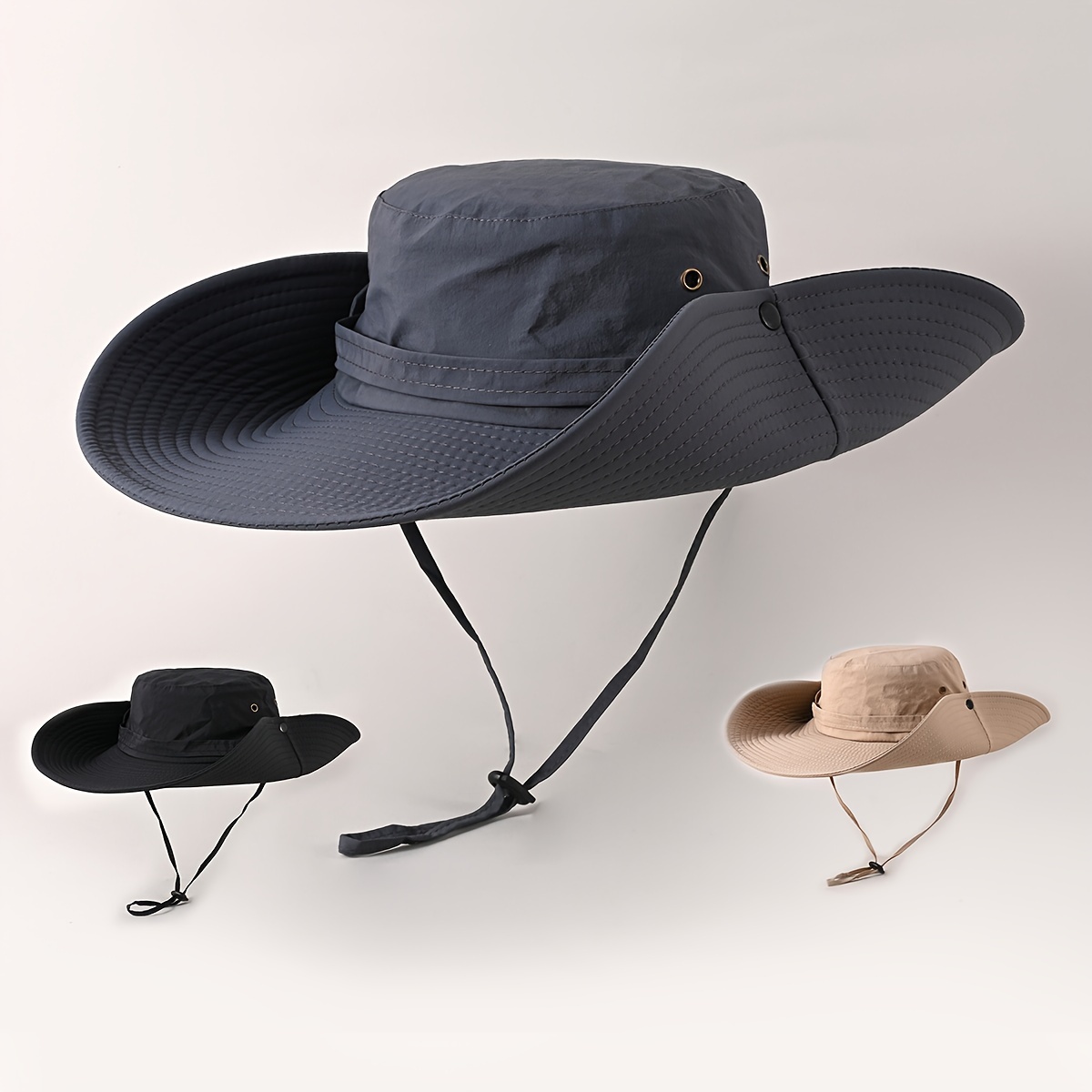 Pu Leather Western Bucket Hat For Travel Outdoor Hiking - Temu