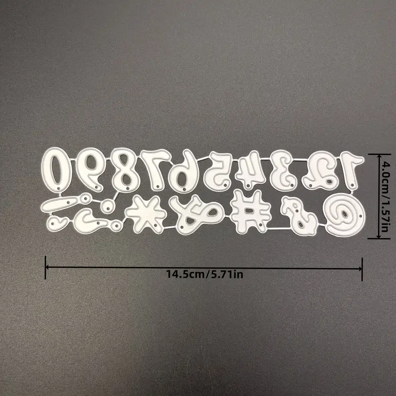 ORIGACH 6 Pezzi Parole Metallo Fustelle Cerchio Parole Die Cuts Goffratura Stencil Template Per Card Making E Scrapbooking - Foto 2