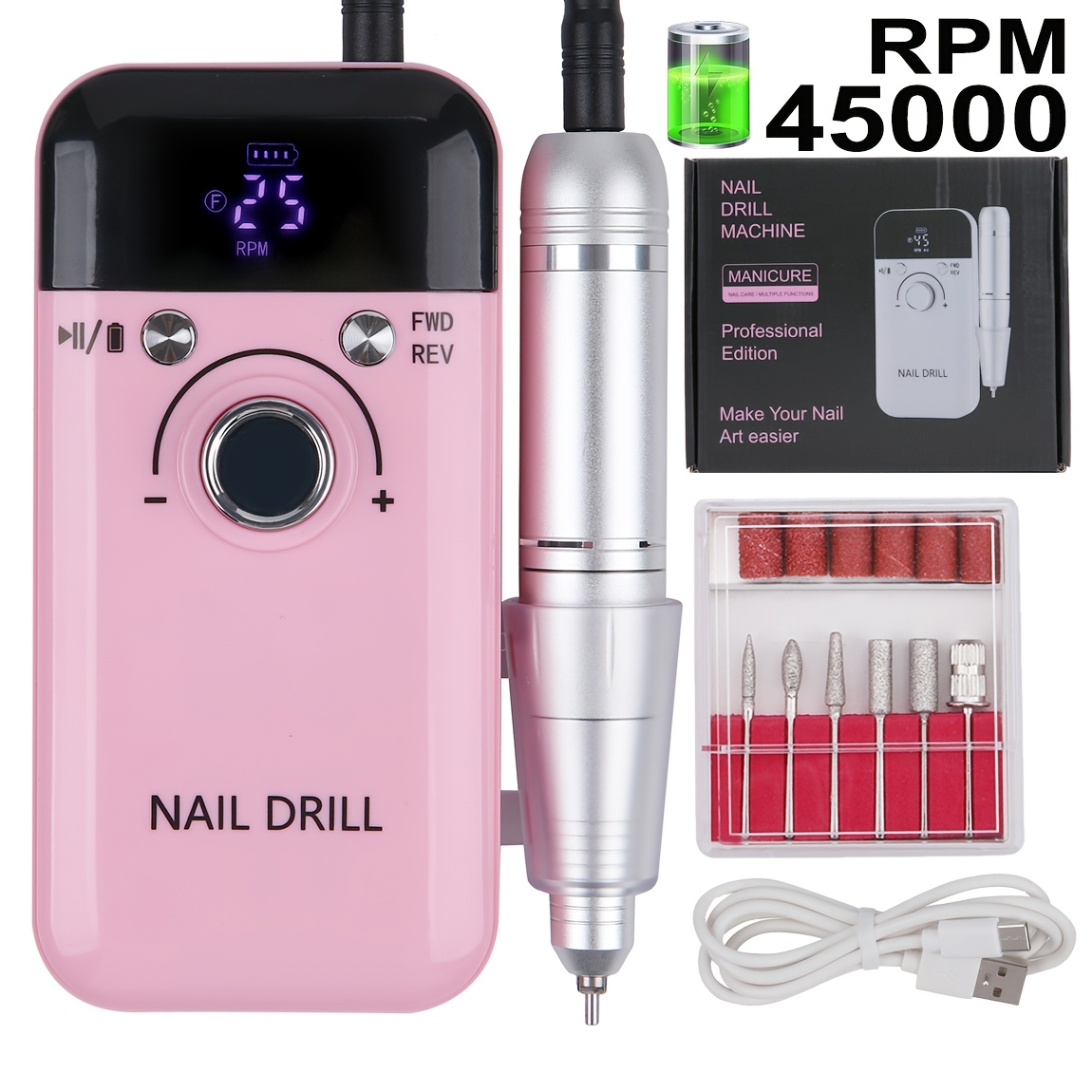 Professional Portable Electric Nail Drill Machine