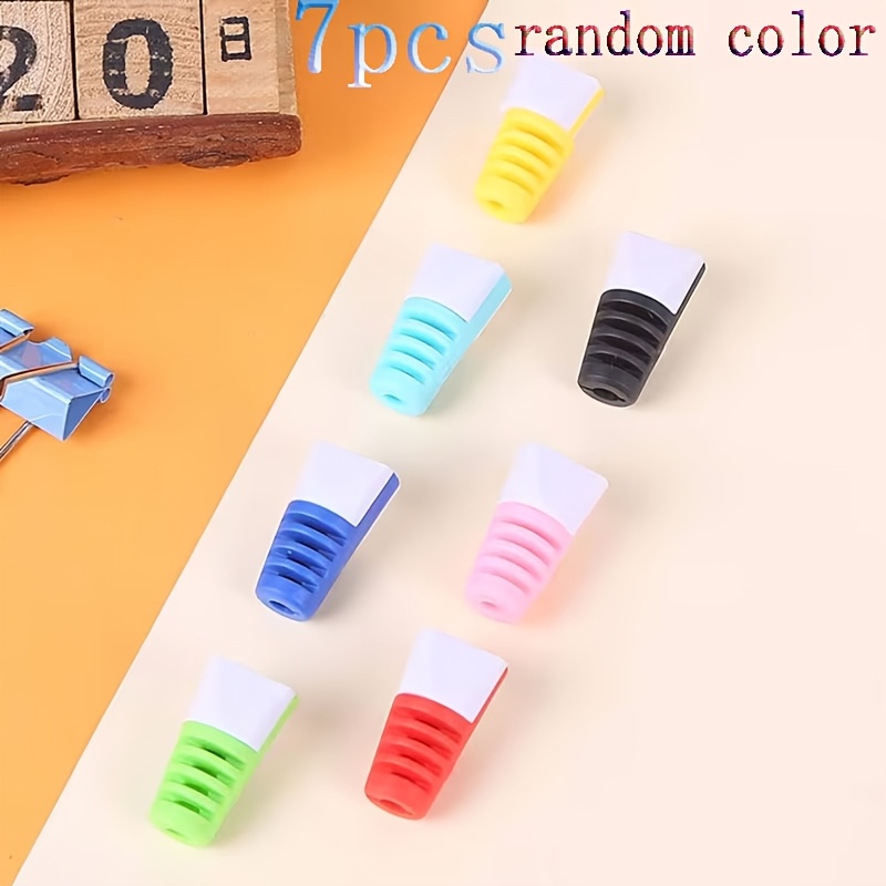 TEMU 7pcs/14pcs (random Color) Colorful Usb Charging Cable Protectors - Durable Plastic Cord Sleeves For Data Lines, Protects Cords From Damage &
