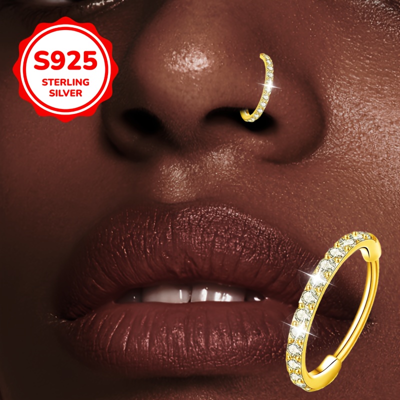 women's artificial body piercing jewelry set: one nose stud nose