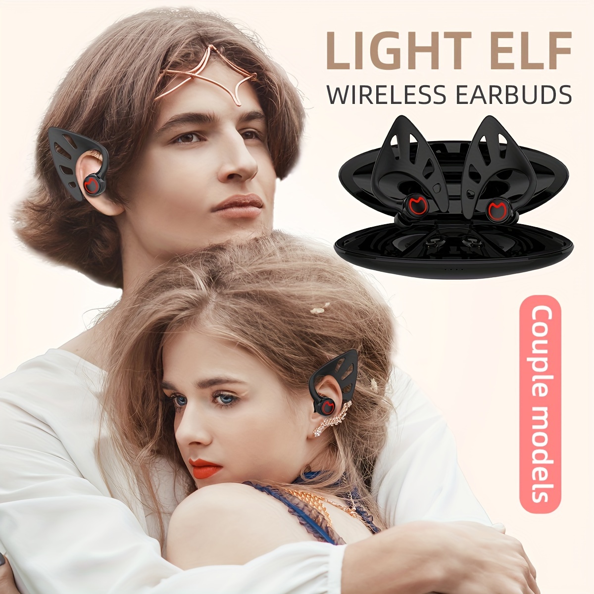 

2024 Couple Tws Wireless Headphones, High Quality Wireless Headphones, Earphone, Phone Headphones, 's Day , , Suitable For The Elderly, Ios,