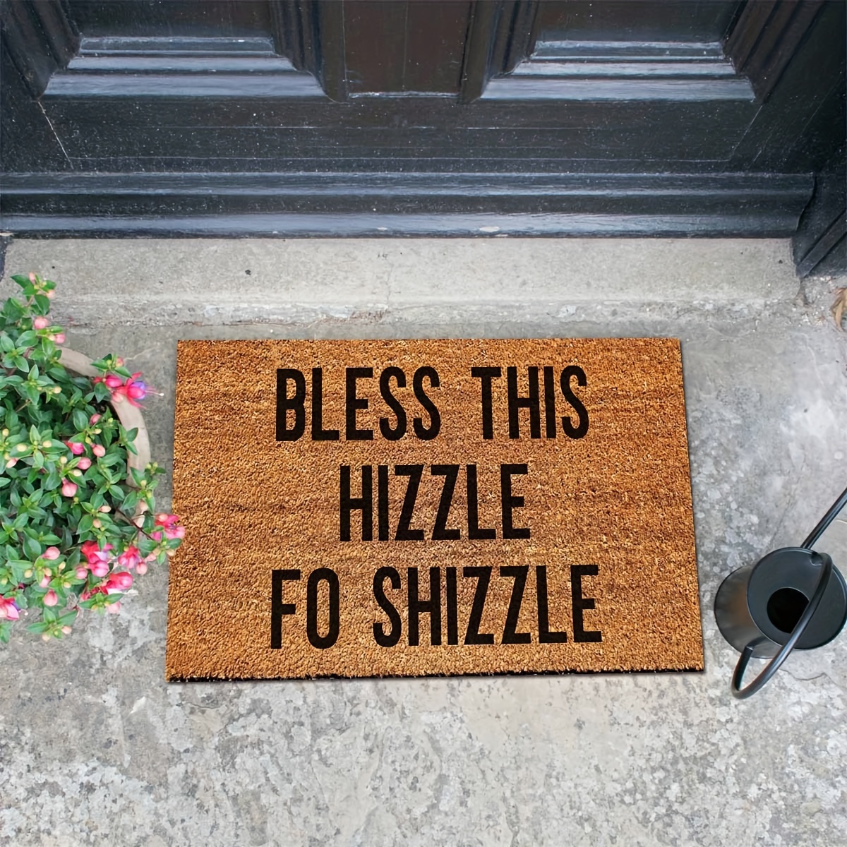 

Funny Coir Doormat This Front Door Mat Entryway Outdoor Mat With Heavy Duty Front Porch Welcome Mats Entry Natural Coir Brown Mat 23.7 X 15.7 Inch