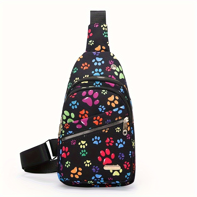 Women's Printed Single Shoulder Body Chest Bag Multi-functional Large Capacity Fashion Chest Bag