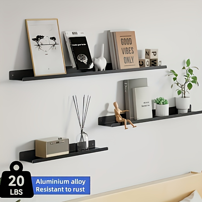 Schweberegale Set 2-teilig – 40,6 Cm Breit, 23,6 Cm Tief, Rustikal Hellbraun Für Wandmontage