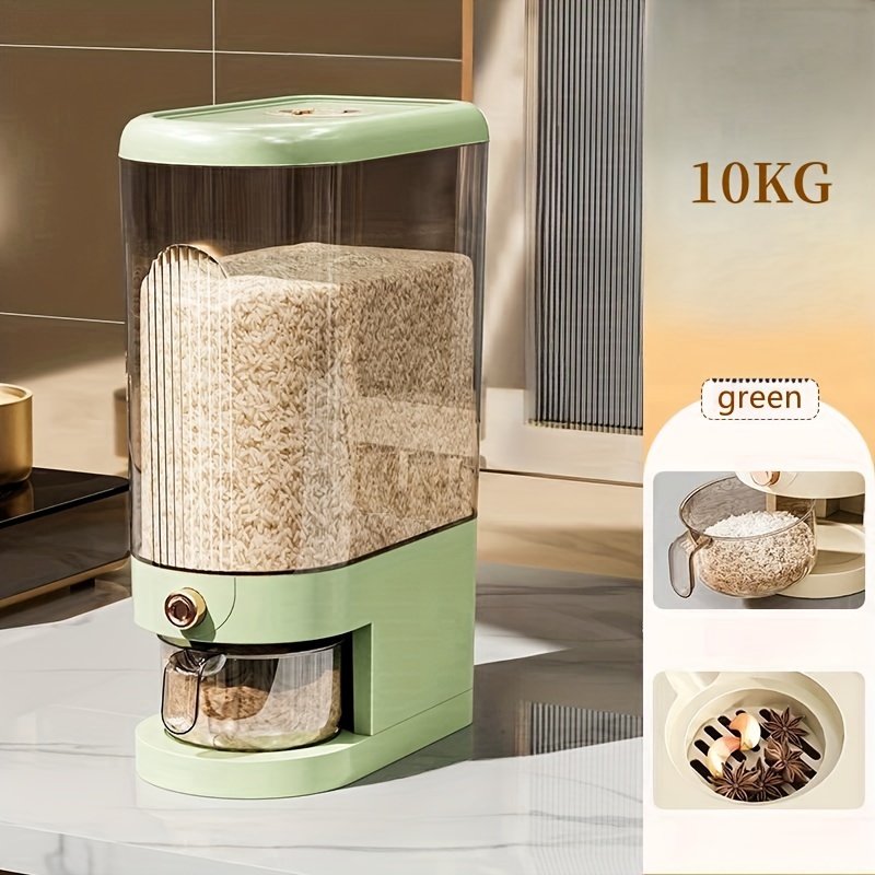 1pc airtight rice dispenser 5kg 10kg capacity moisture proof insect resistant large drawer storage container for kitchen organization storage bins for   Product details 9
