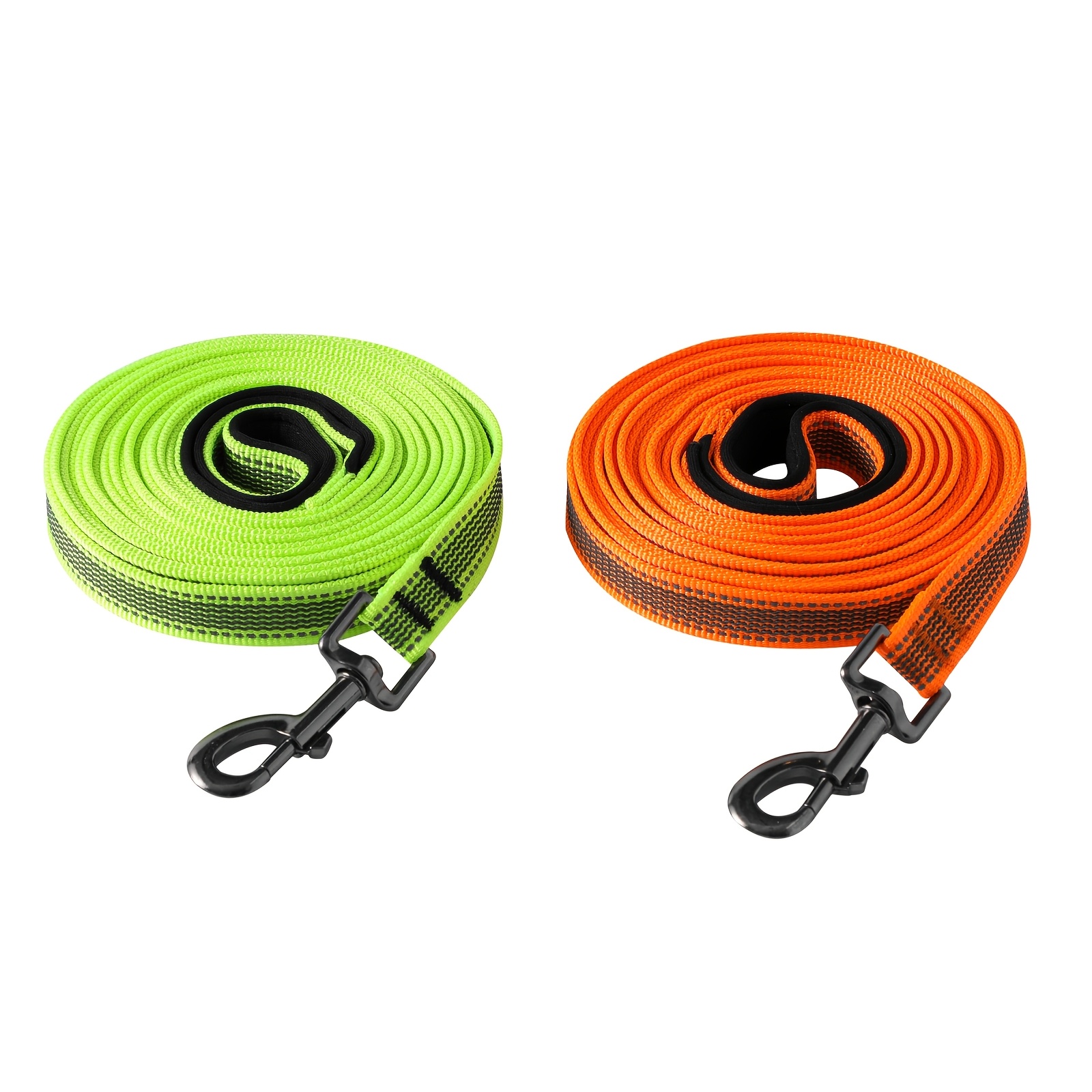 Double-Sided Reflective Dog Leash with Padded Handle, Heavy Duty
