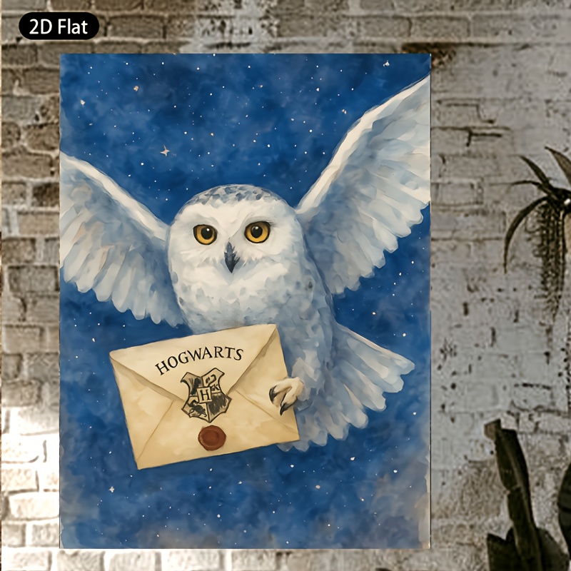 TEMU décoratif plat 2D, 1pc Harry Potter, peinture décorative plate 2D avec des personnages de films et de bandes dessinées, convient pour salon