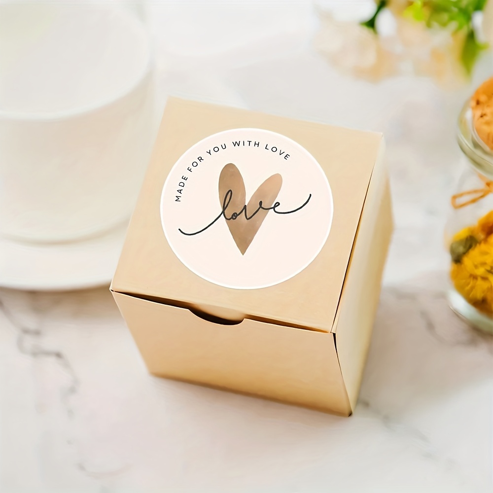 Image of 78 Round Stickers " Love" & Cursive Style - Gift Bags, Wedding Decor, Diy Crafts, Boutique Elegant Paper Stickers, Emotional Decorative Stickers, High-quality Material