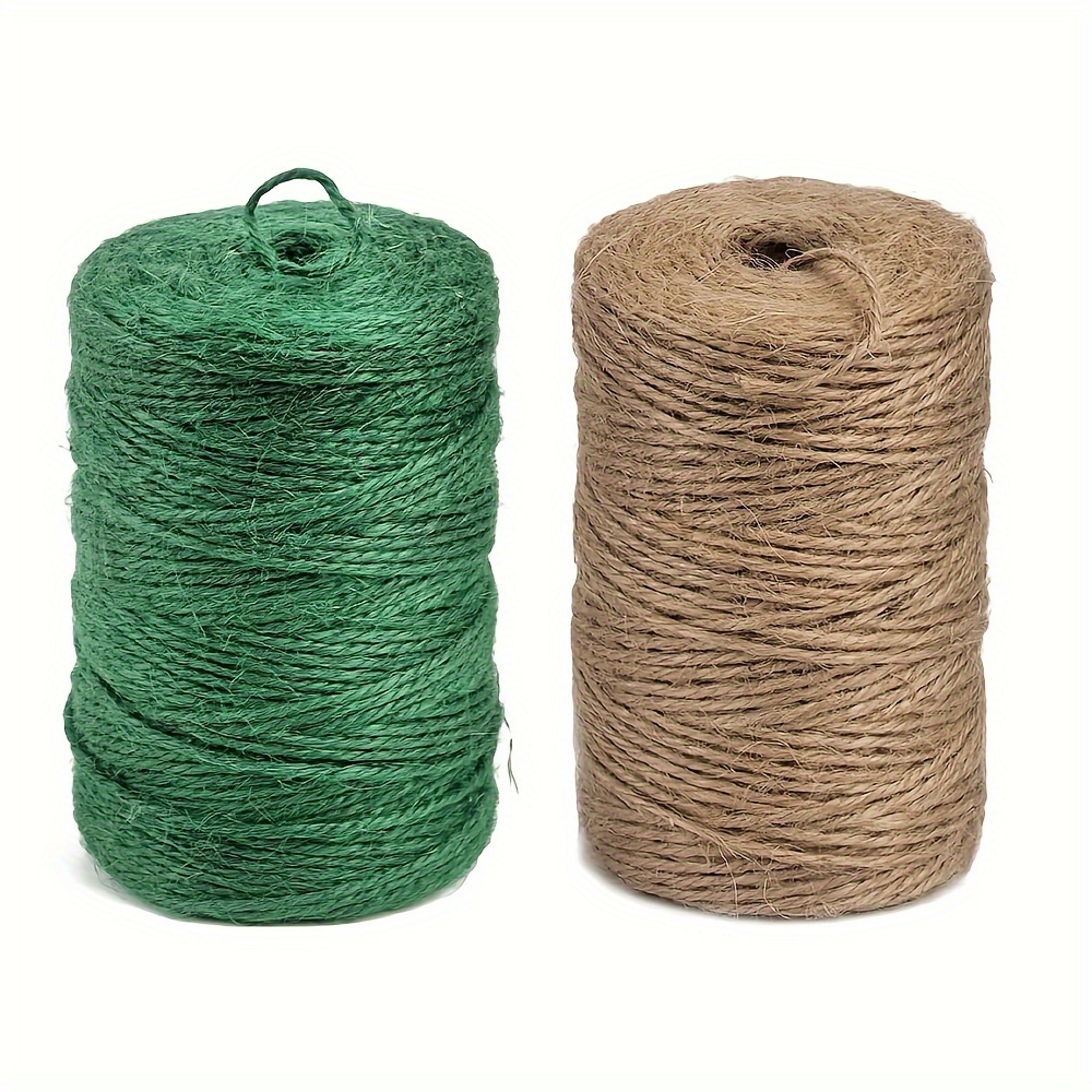 

Garden Twine, 328 Feet 2mm Green Plant Ties, Strong Jute Twine String For Climbing Plants, Tomatoes, Floristry, Crafts