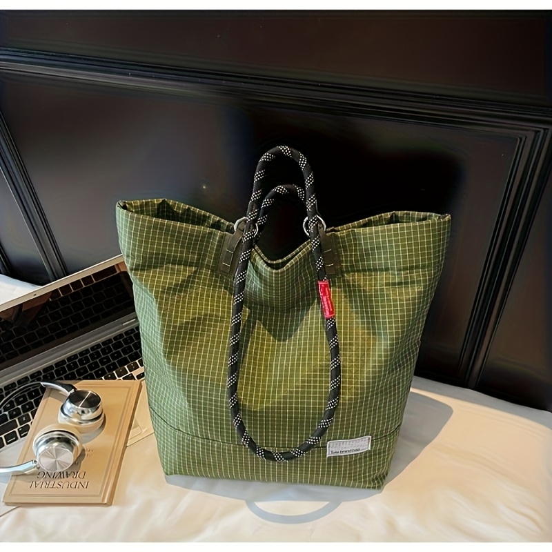 Women's Tote, New Dopamine Large Capacity Women's Tote Bag, Beach Travel Handbag, Fashion Versatile Shoulder Bag, College Student Handbag Book Bag