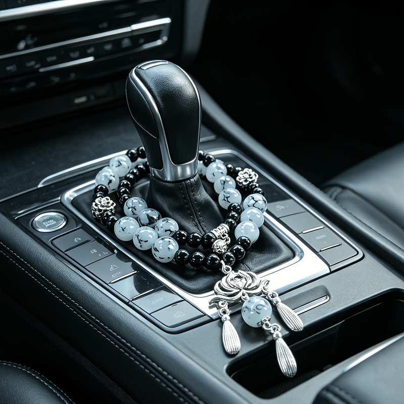 TEMU ユニバーサル 車用ギアシフト吊りビーズ ファッションペンダント 自動車内装デコレーションアクセサリー
