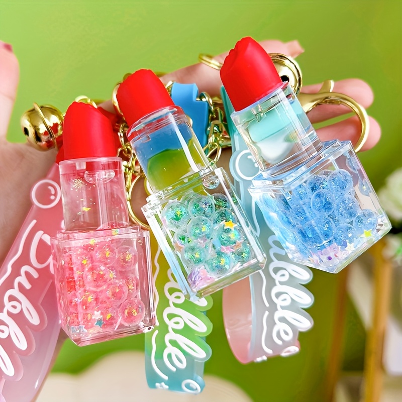 glow in dark lipstick key chain delicate cute - Temu Oman