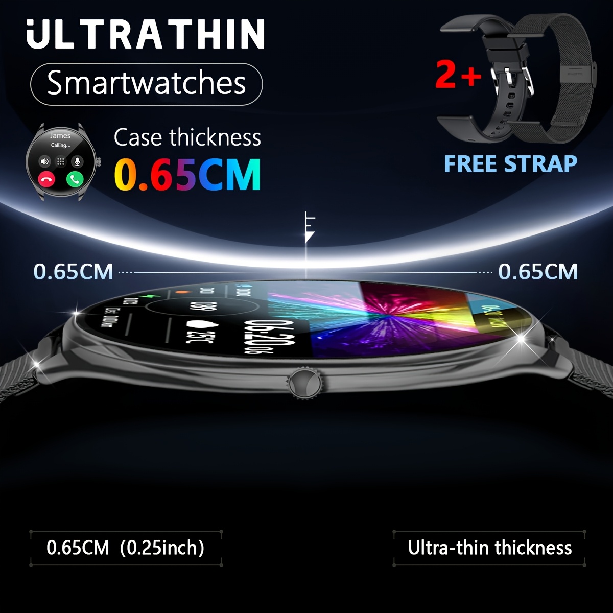 smartwatch ultrafino diseño compacto hombres mujeres Temu Chile